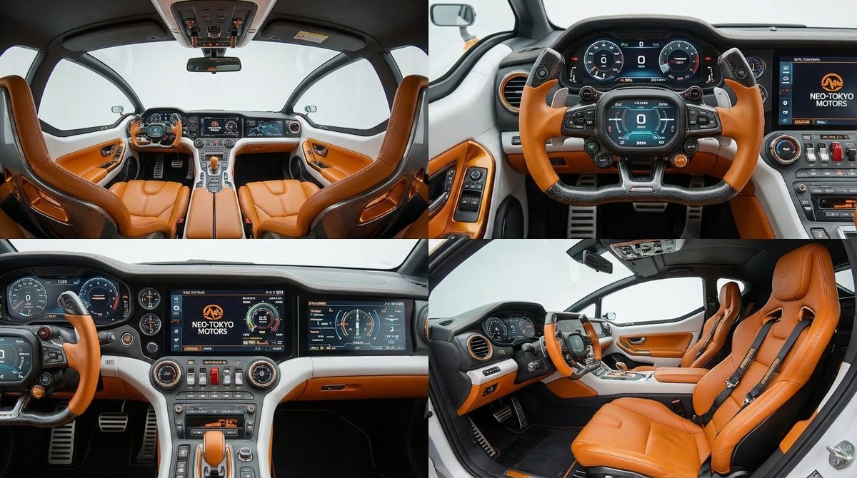 Photorealistic Cockpit Interior Grid