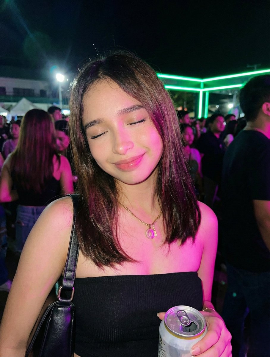 Neon Night Portrait Beauty
