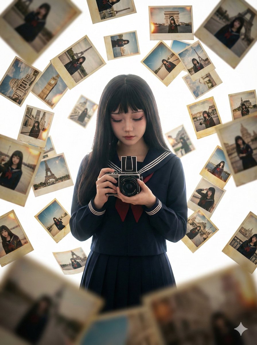 Surreal Floating Self-Portraits Dream