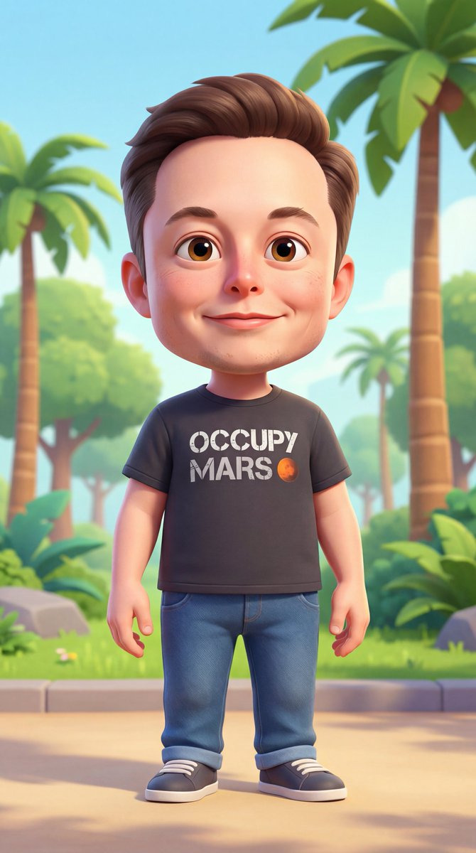 Cute 3D Cartoon Kid Character
