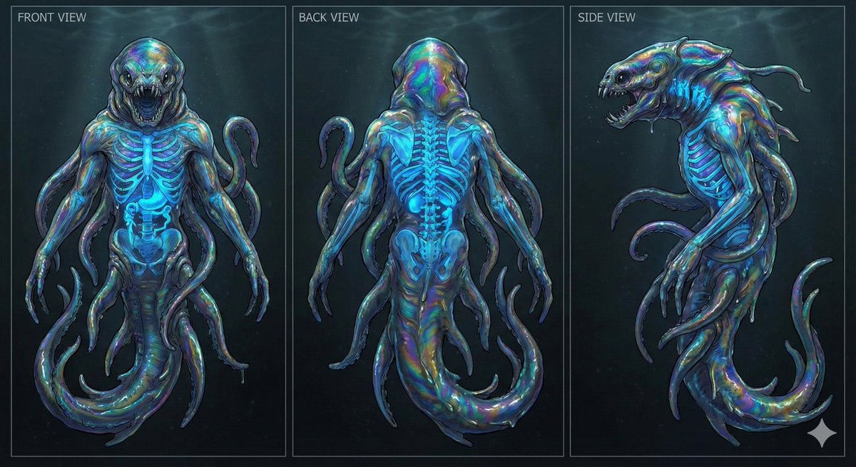 Deep Sea Creature Character Sheet
