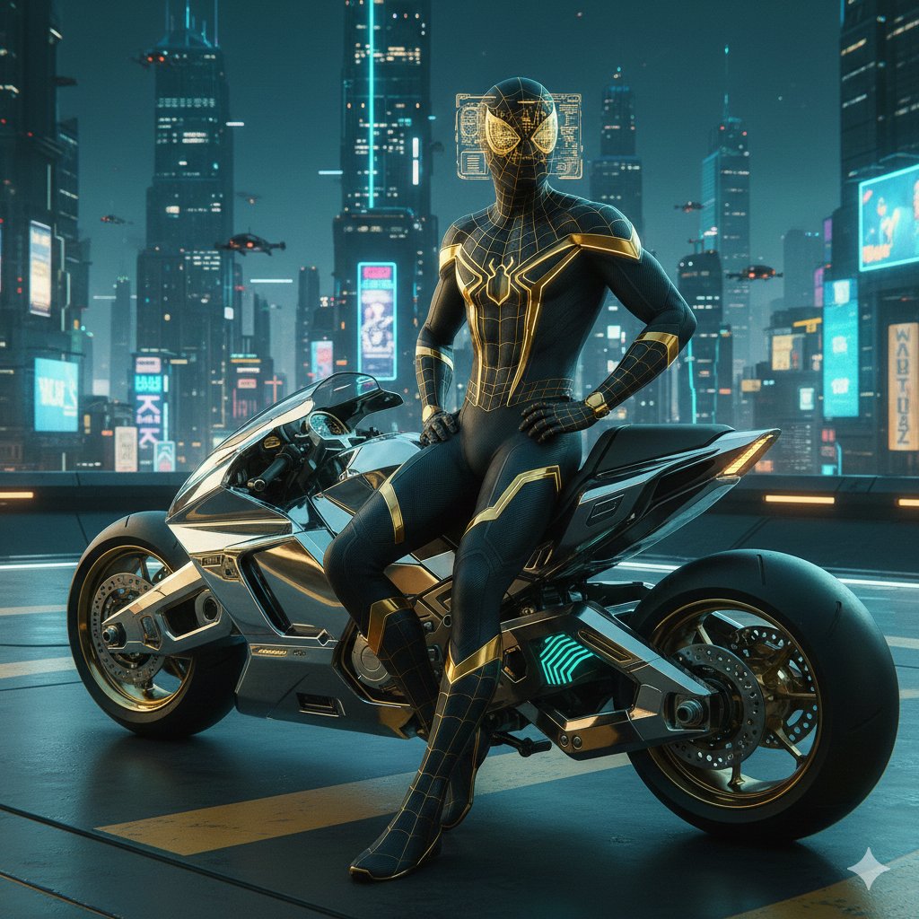Luxury Cyberpunk Spider-Man