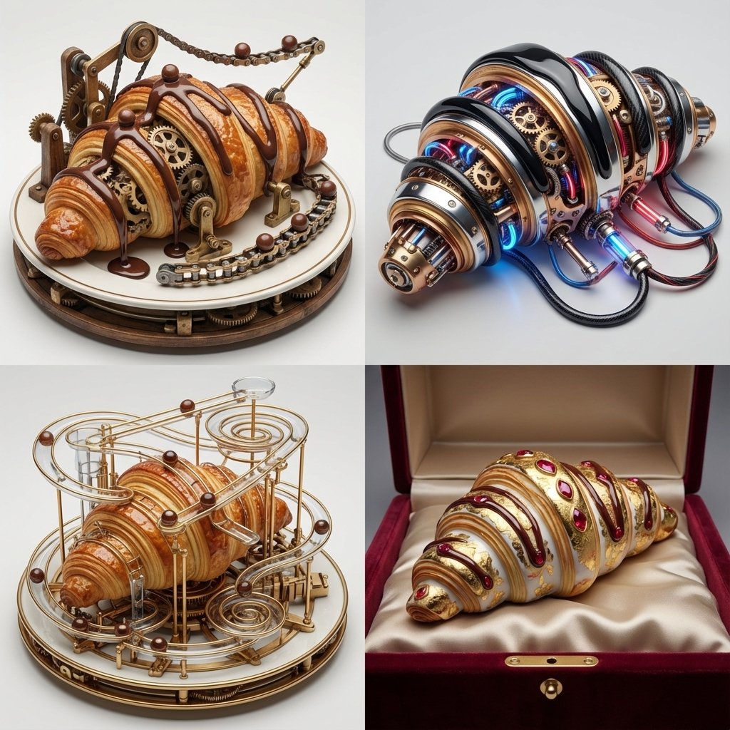 Surreal Food Art Grid
