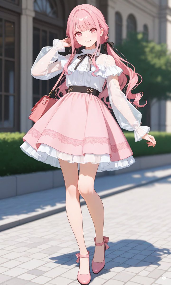 Cute Pink Ribbon Outfit Inspiration