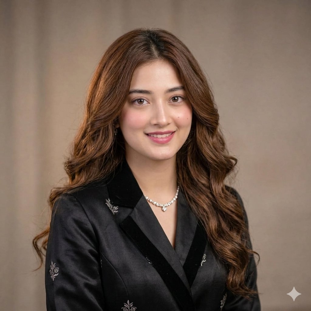 Elegant Woman Studio Portrait
