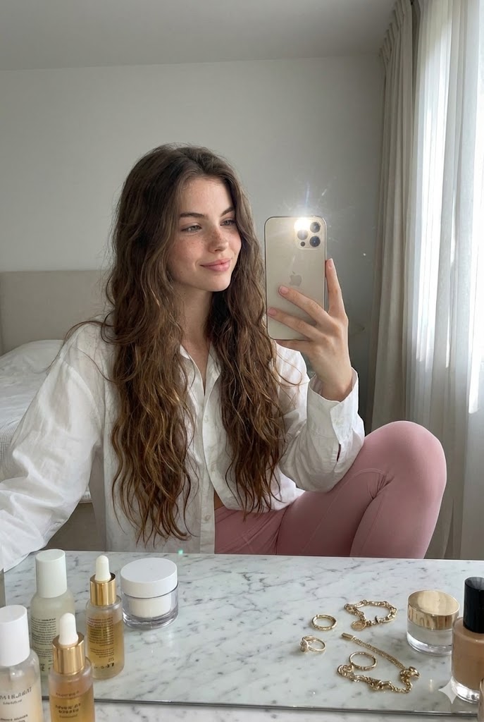 Morning Vanity Mirror Selfie