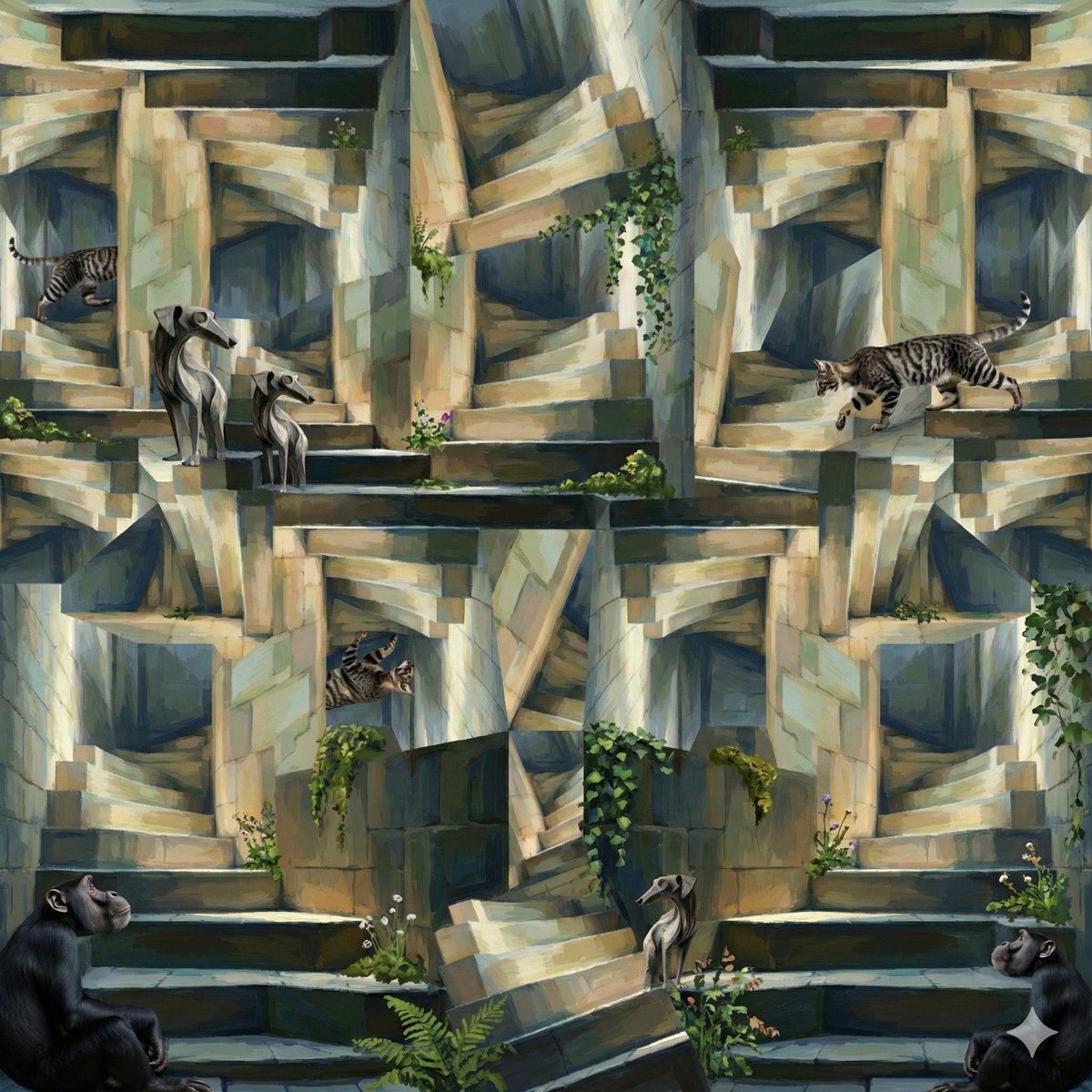 Collage Style Transformation Art