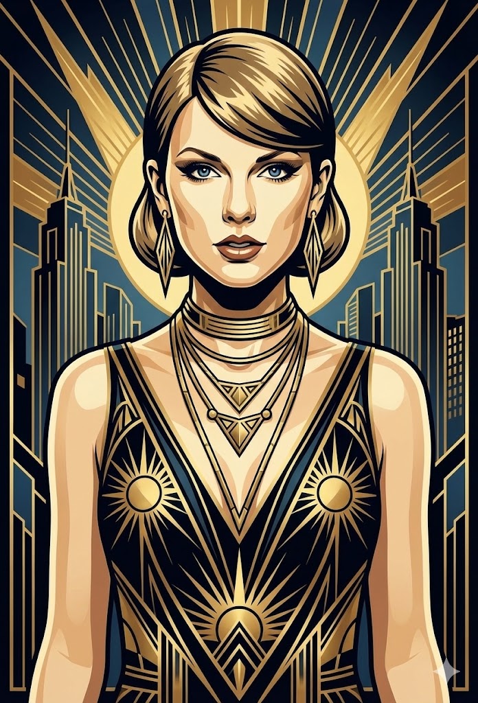 Art Deco Jazz Age Portrait