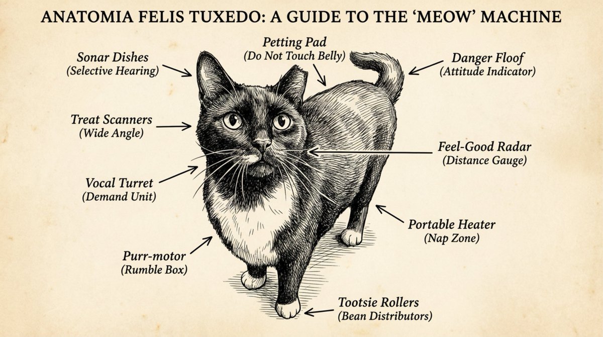 Hilarious Pet Anatomy Diagram