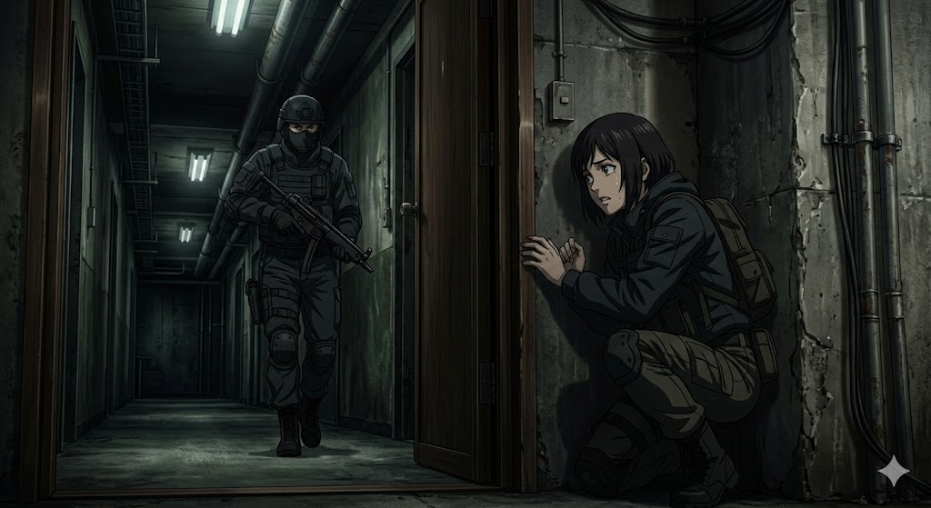 Stealthy Guard Anime Scene