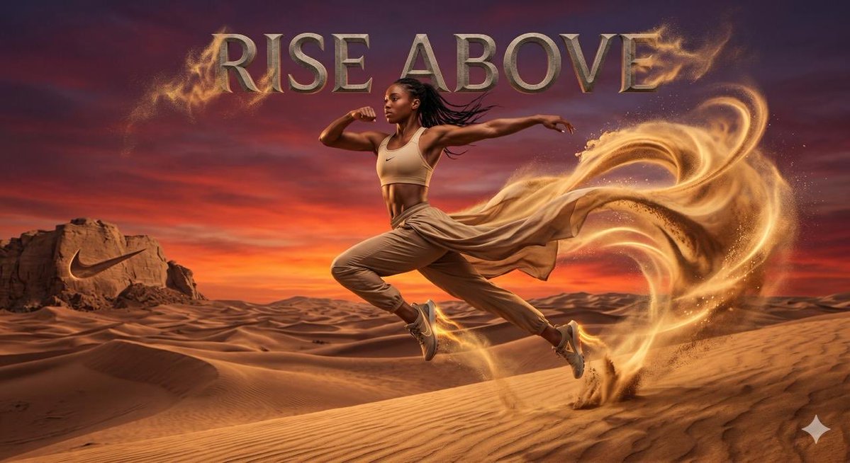 Surreal Desert Athletic Leap