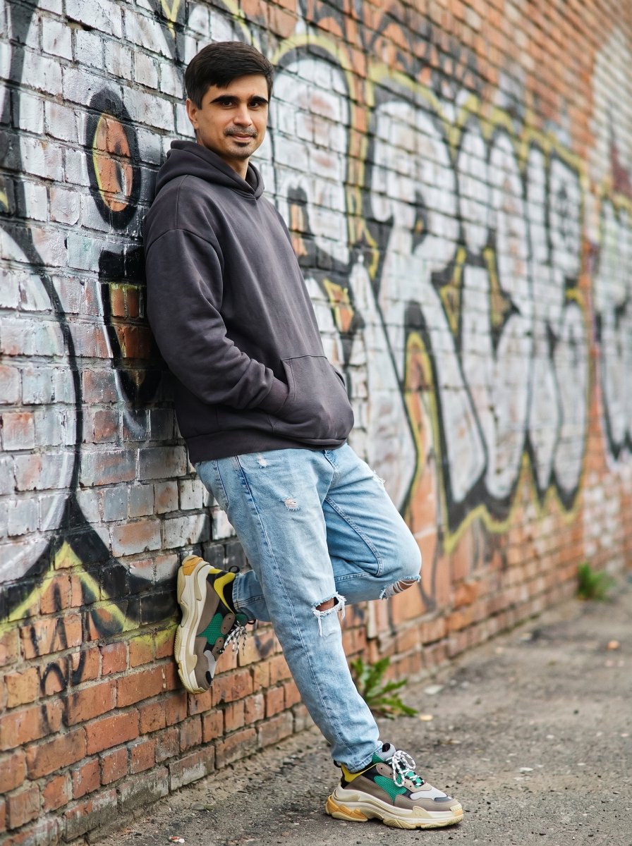 Trendy Streetwear Man Portrait