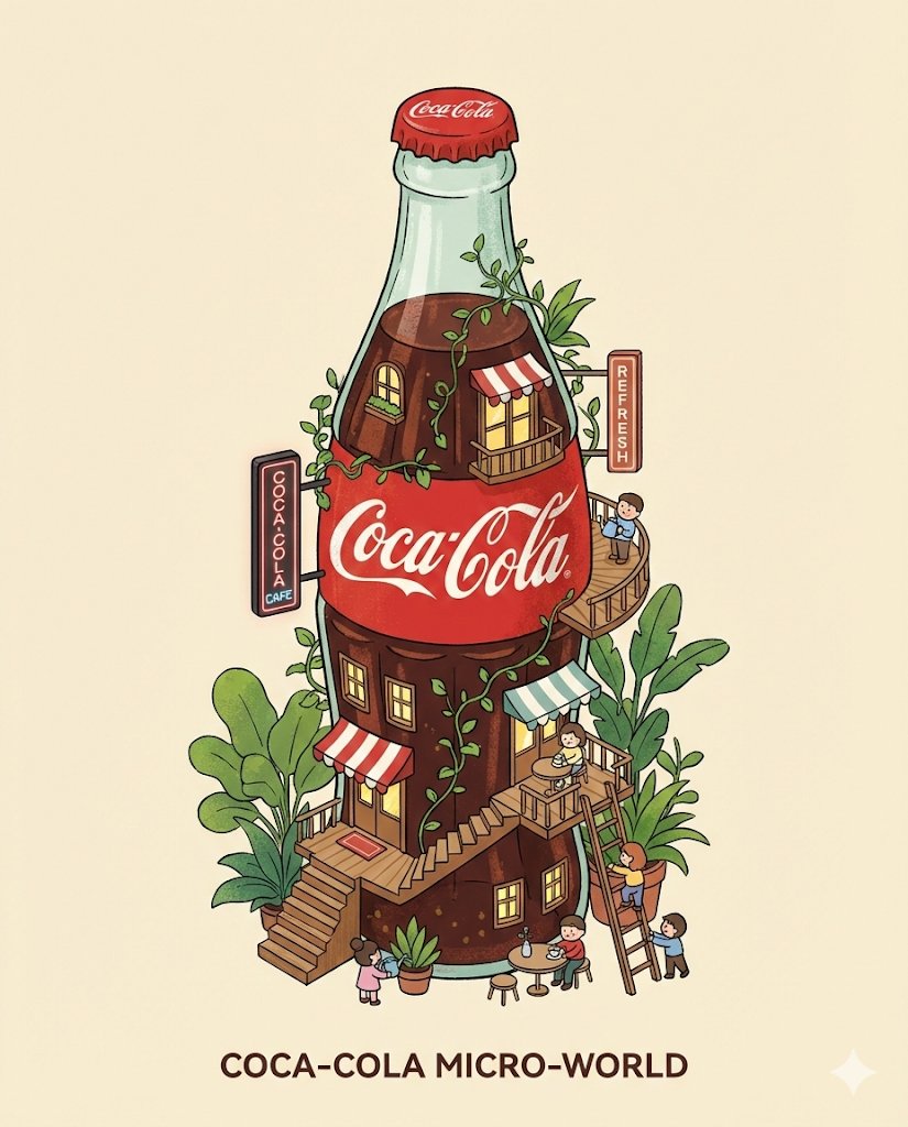 Soda Bottle Becomes Miniature City