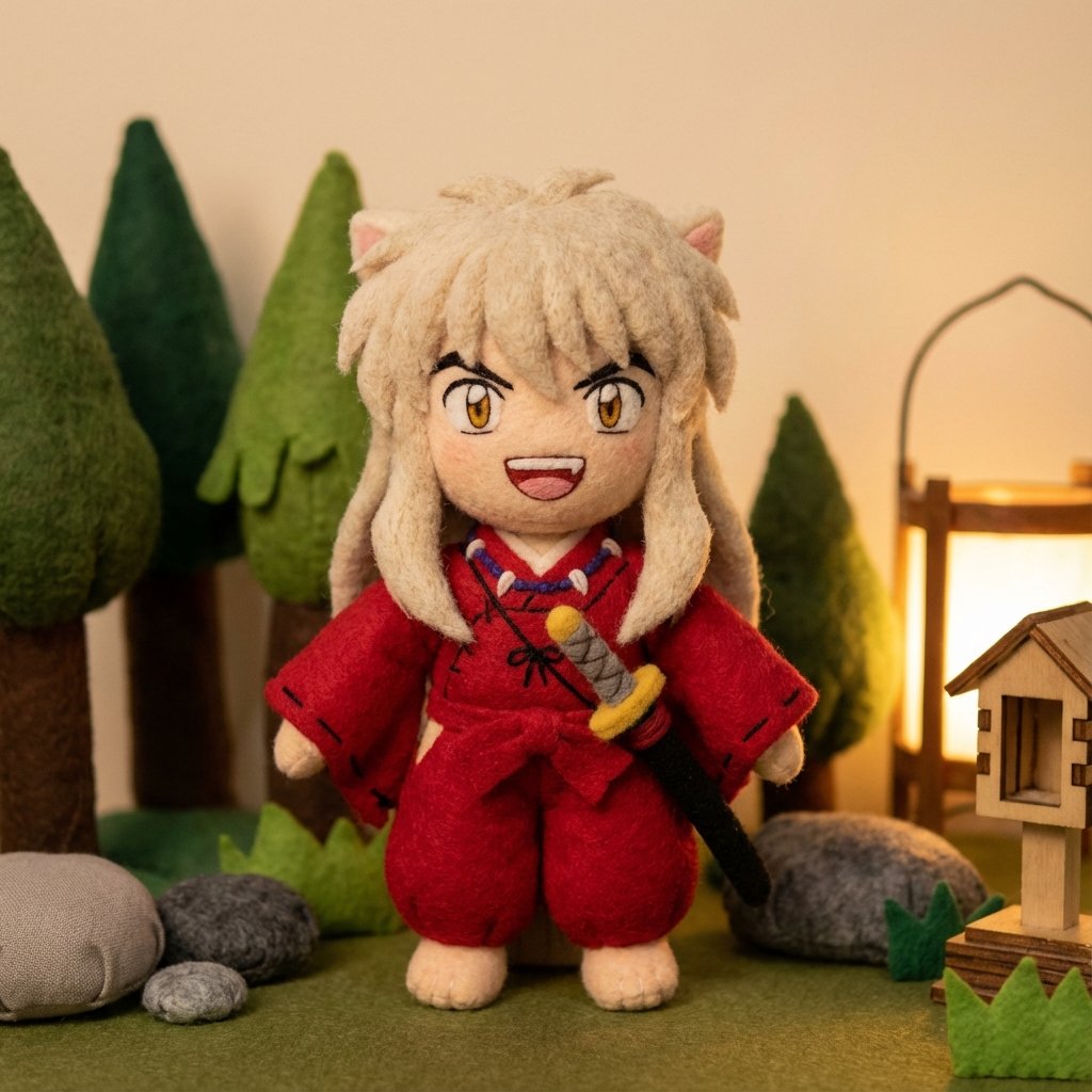 Cute Inuyasha Plush Toy