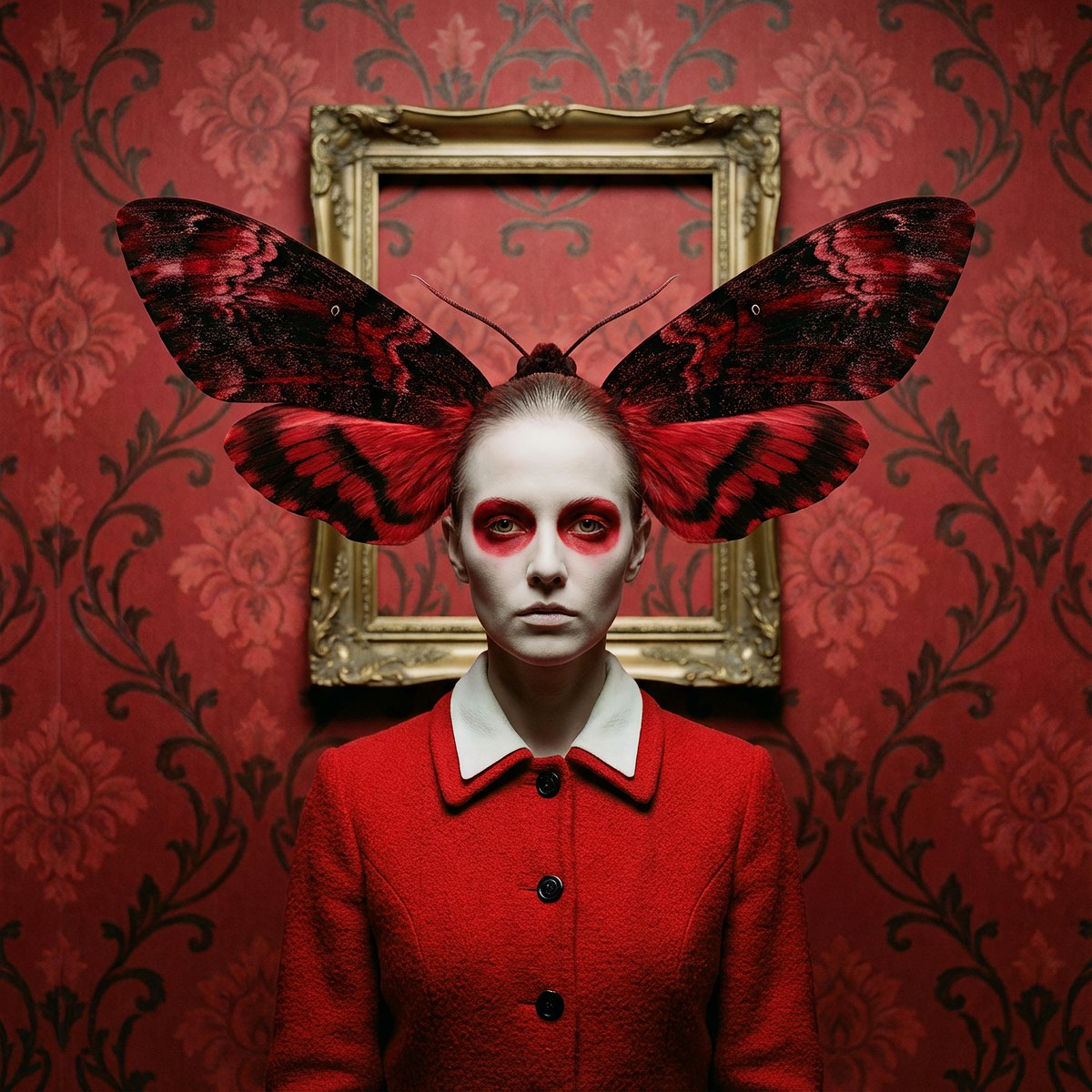 Surreal Moth Portrait