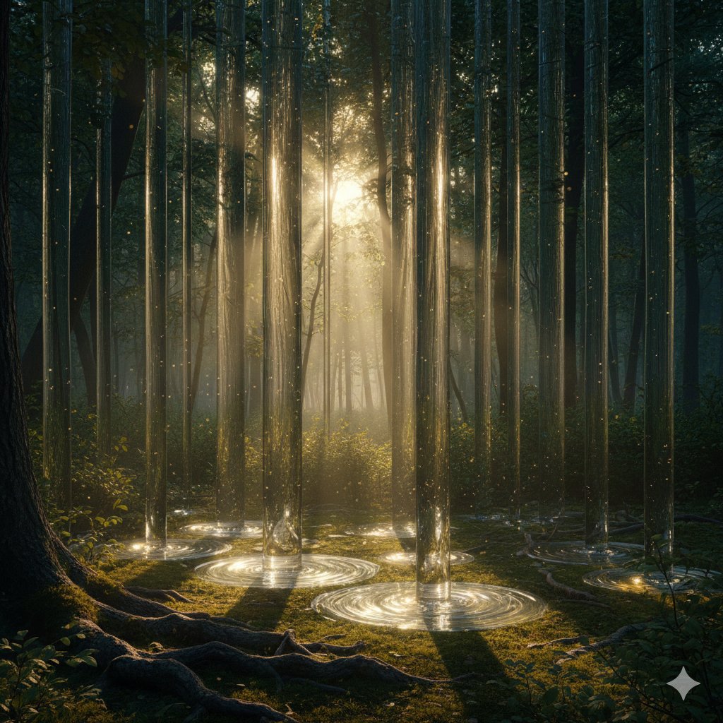Solid Light Forest Twilight