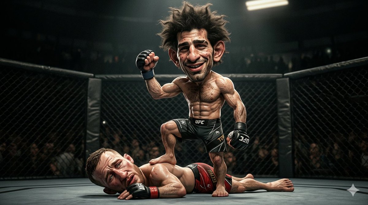 Stylized 3D Fighter Caricature