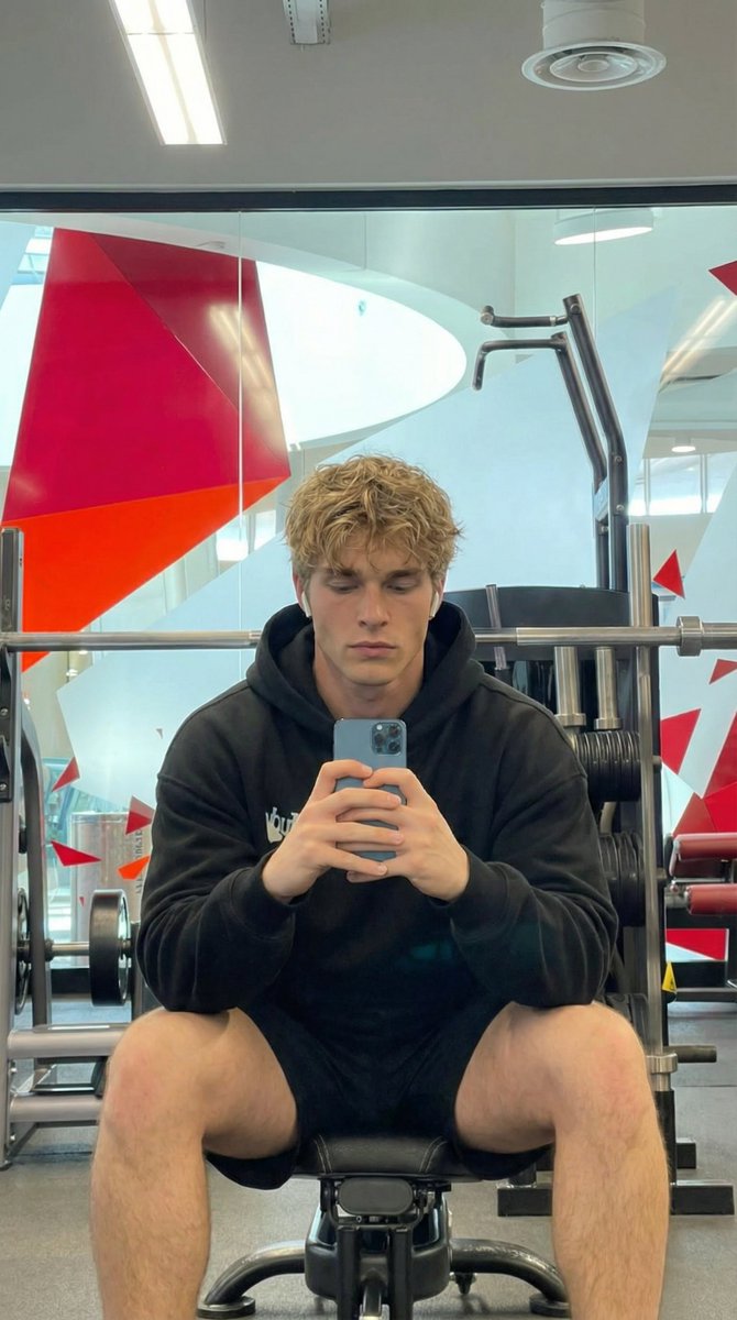 Gym Mirror Selfie Post-Workout