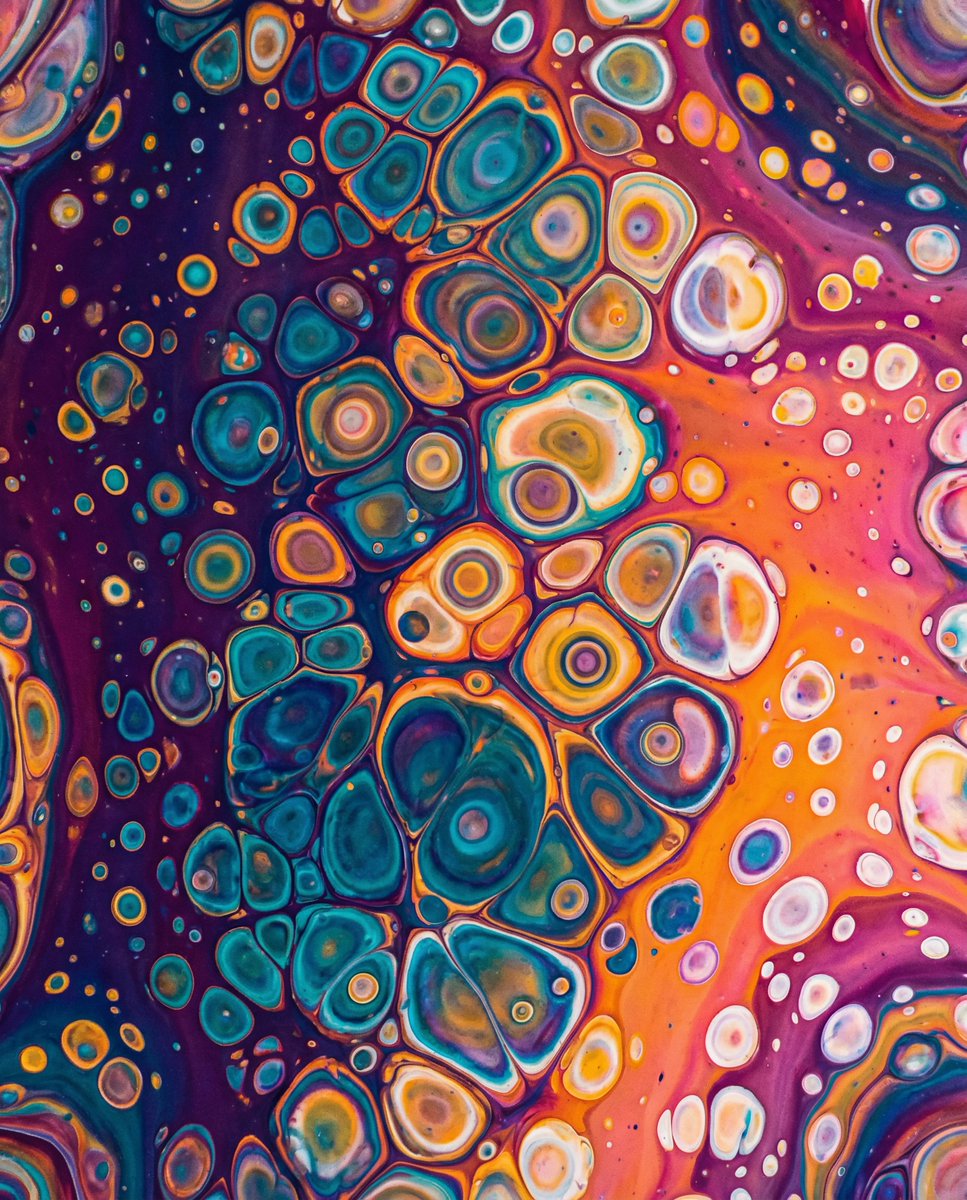 Vibrant Abstract Fluid Art