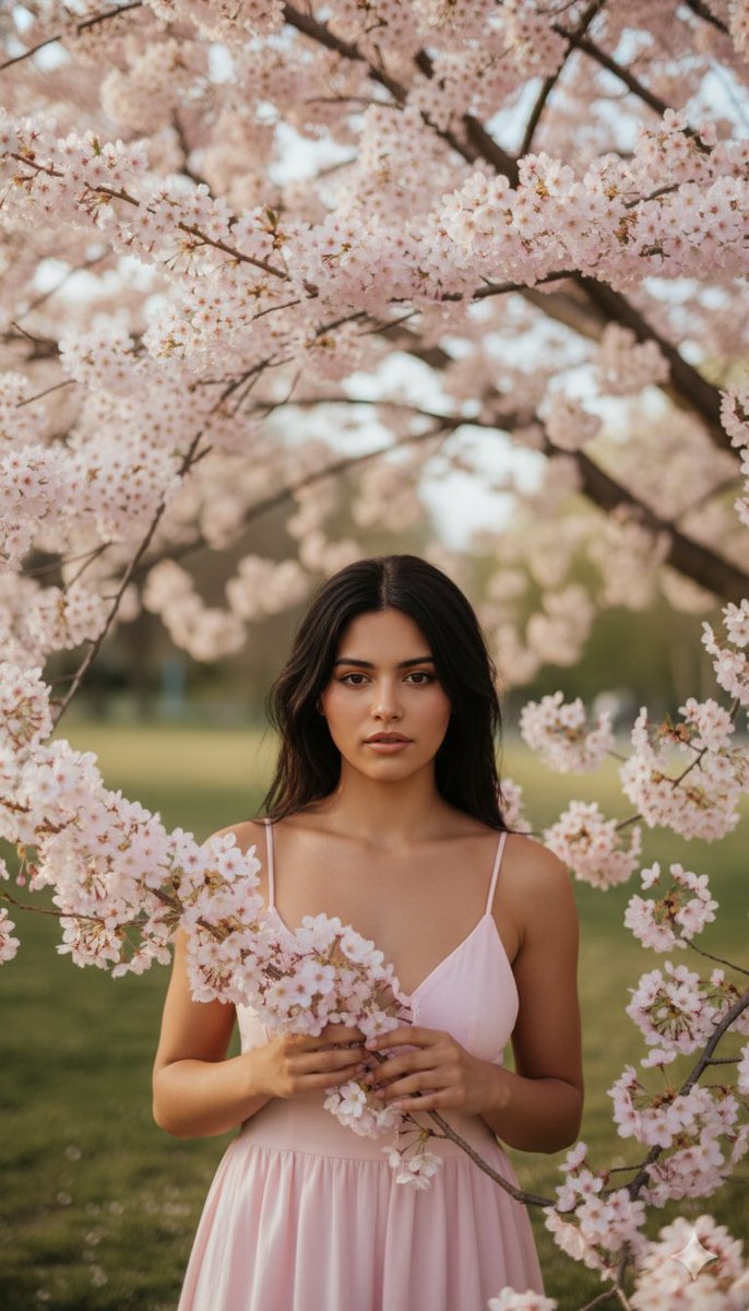 Spring Cherry Blossom Portrait