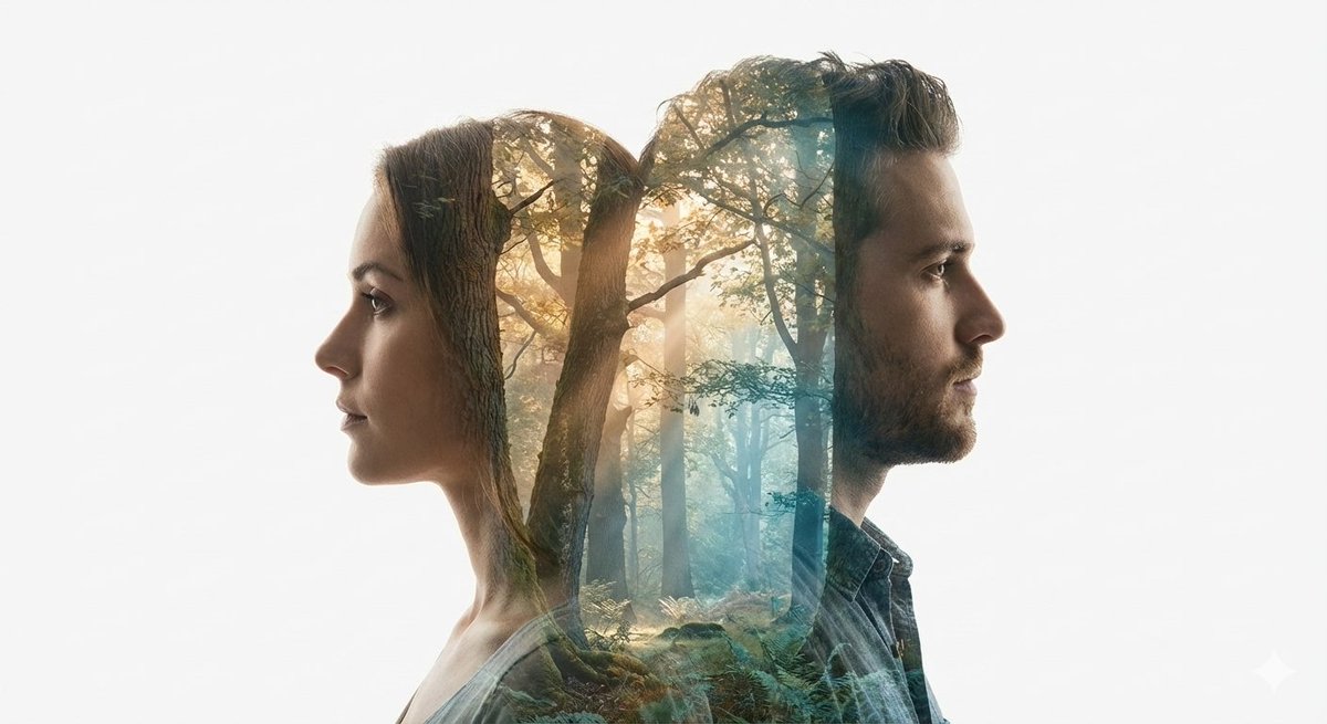 Cinematic Double Exposure Portrait