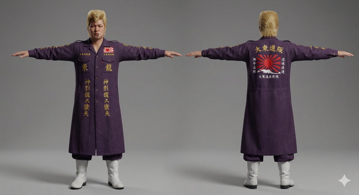 Classic Japanese Bosozoku 3D Model