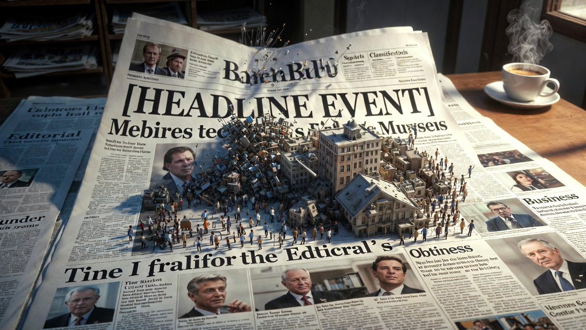 Epic 3D Newspaper Unfolding