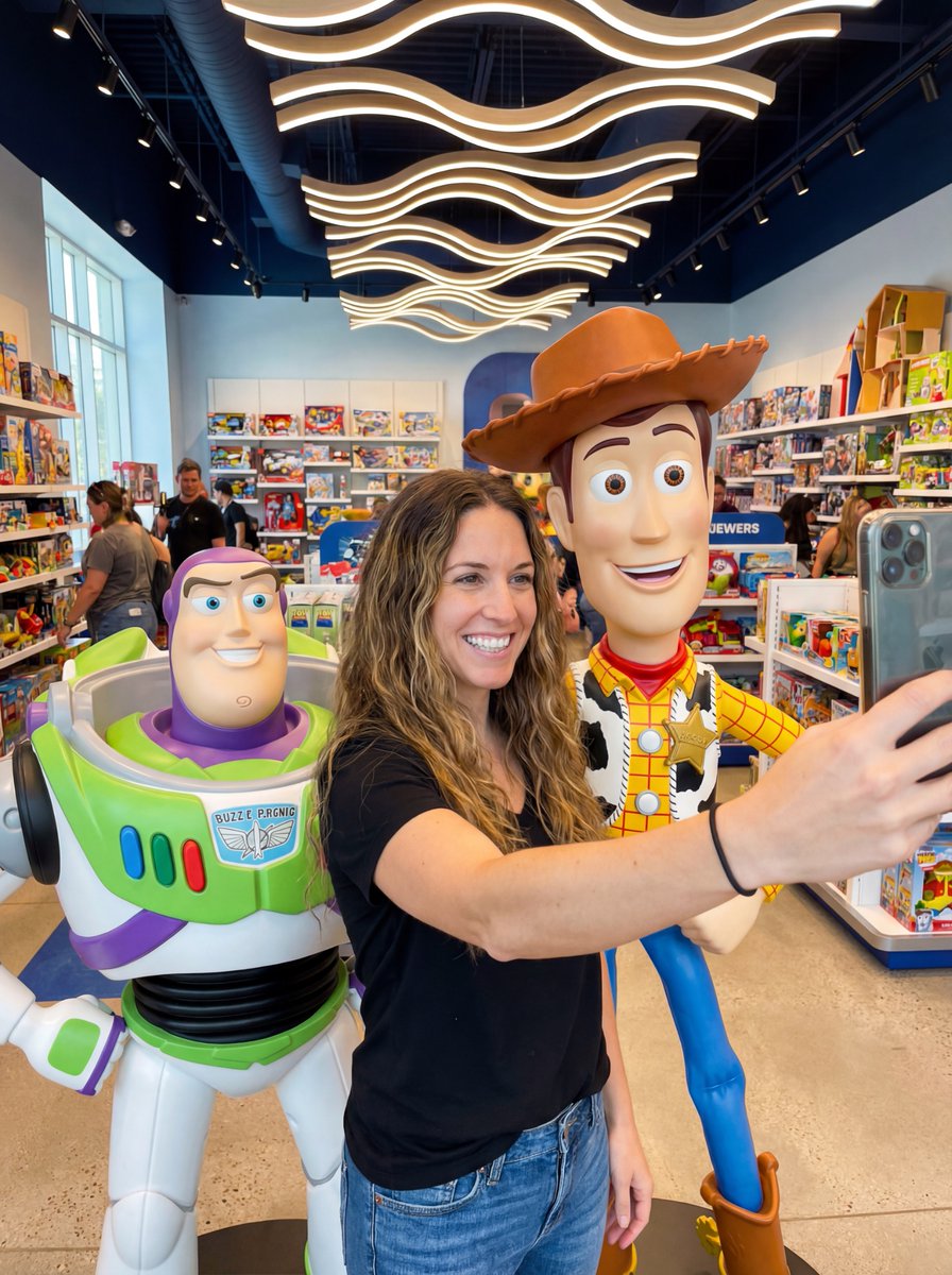 Toy Story Selfie with Buzz and Woody