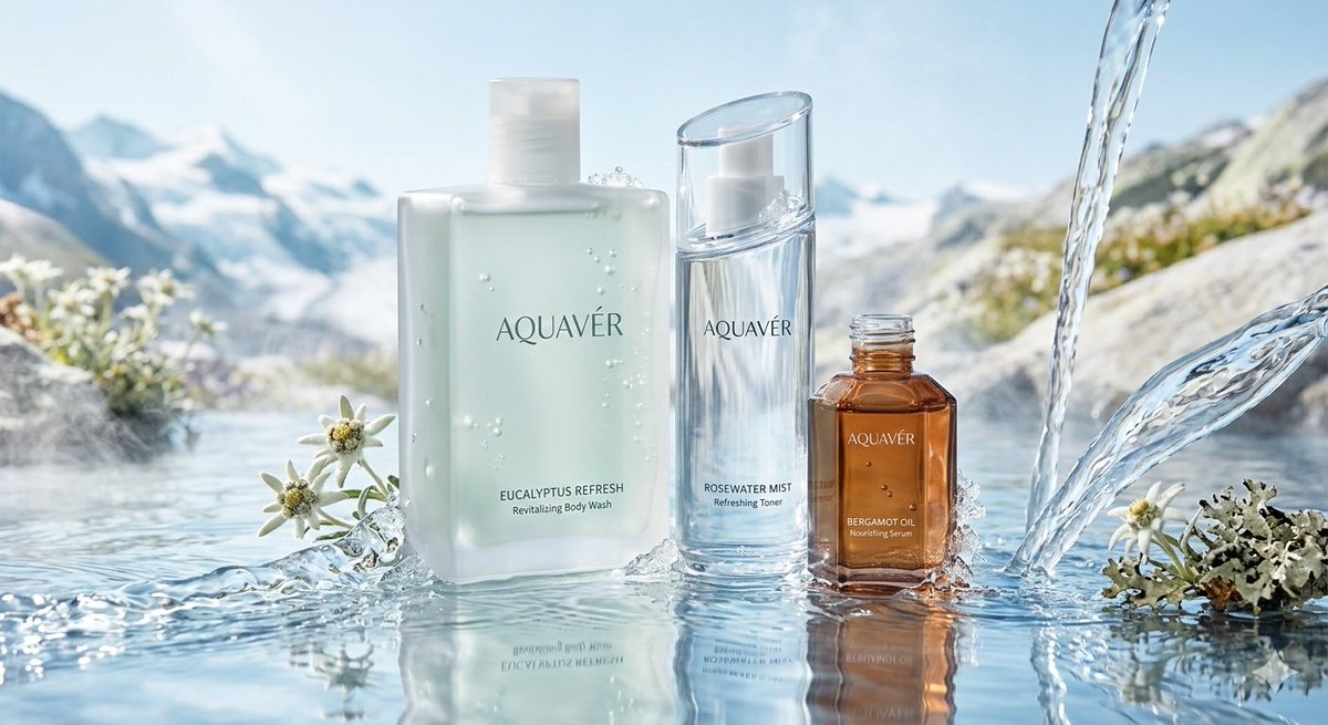 Alpine Luxury Skincare Photography
