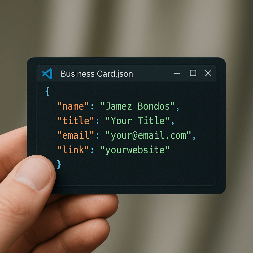 Code Style Business Card