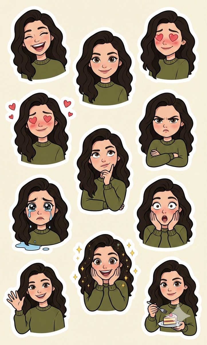Pixar Cute Sticker Expressions