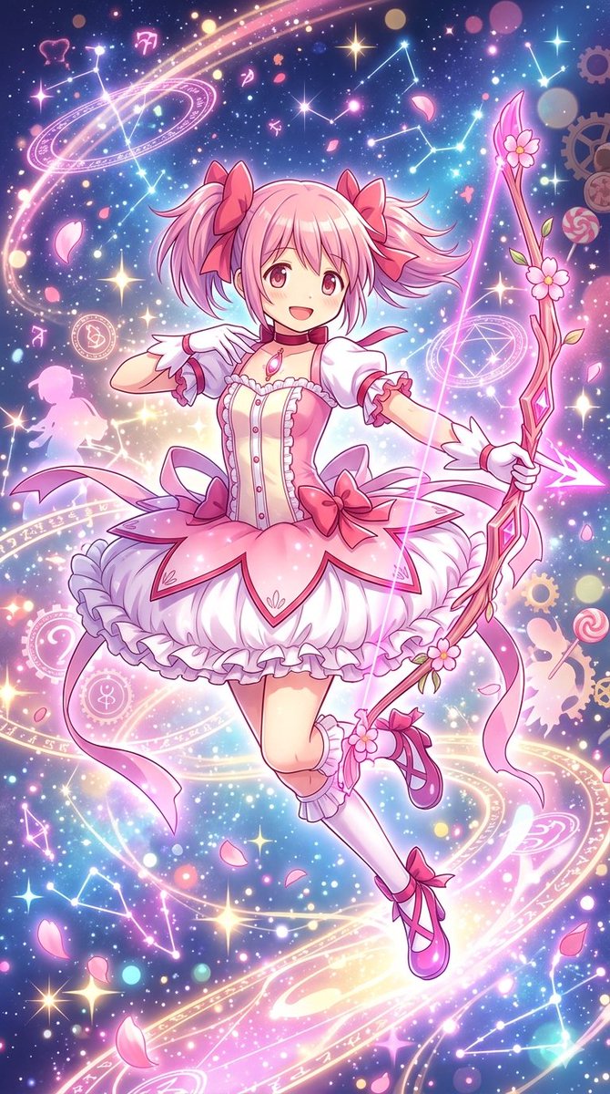 Magical Girl Madoka Kaname Anime Art