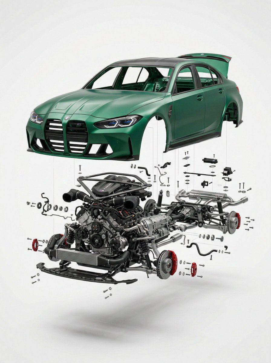 Exploded BMW M3 Product View