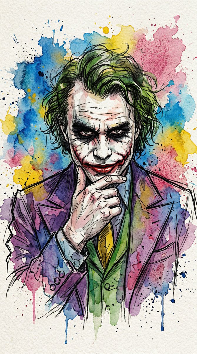 Joker's Eerie Smile Artwork