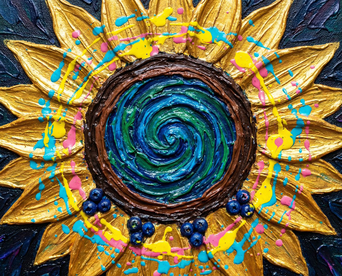 Psychedelic Sunflower Vortex