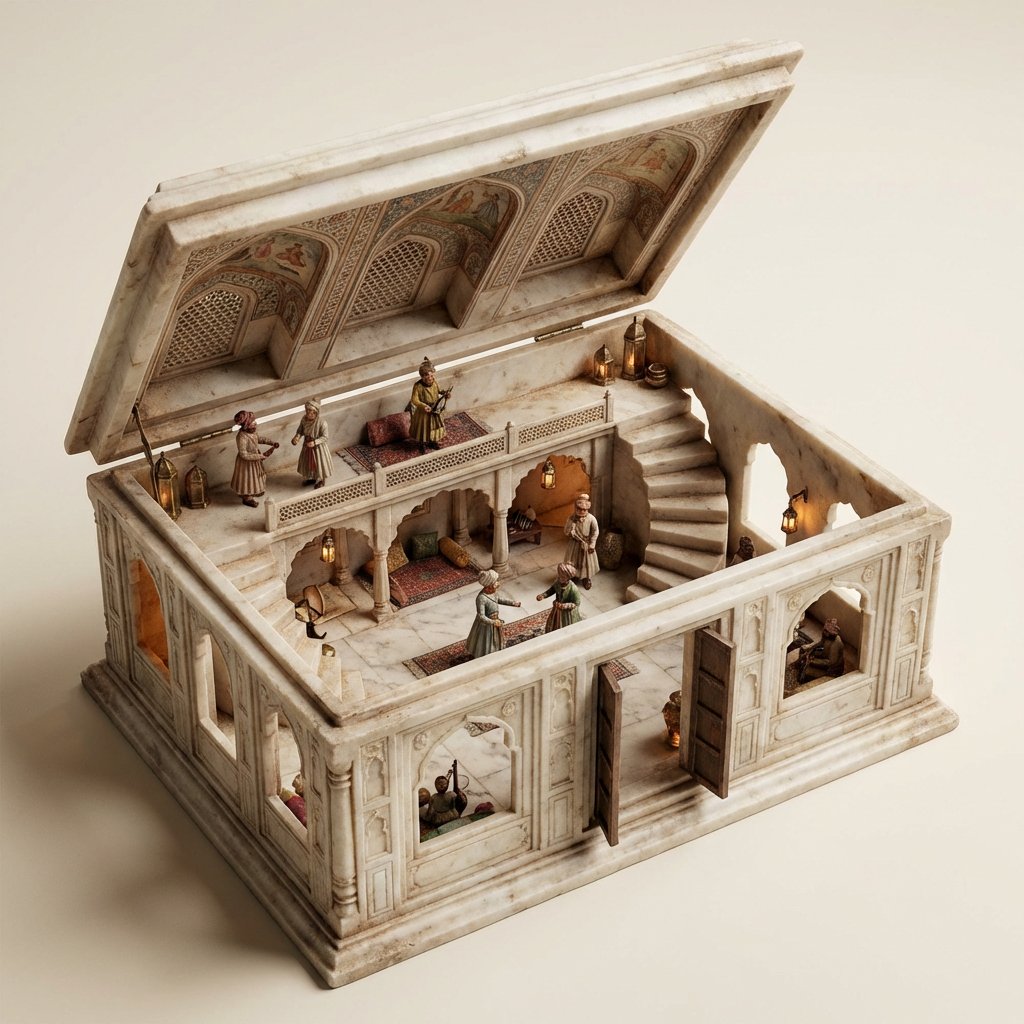 Ornate Box Miniature Diorama Art
