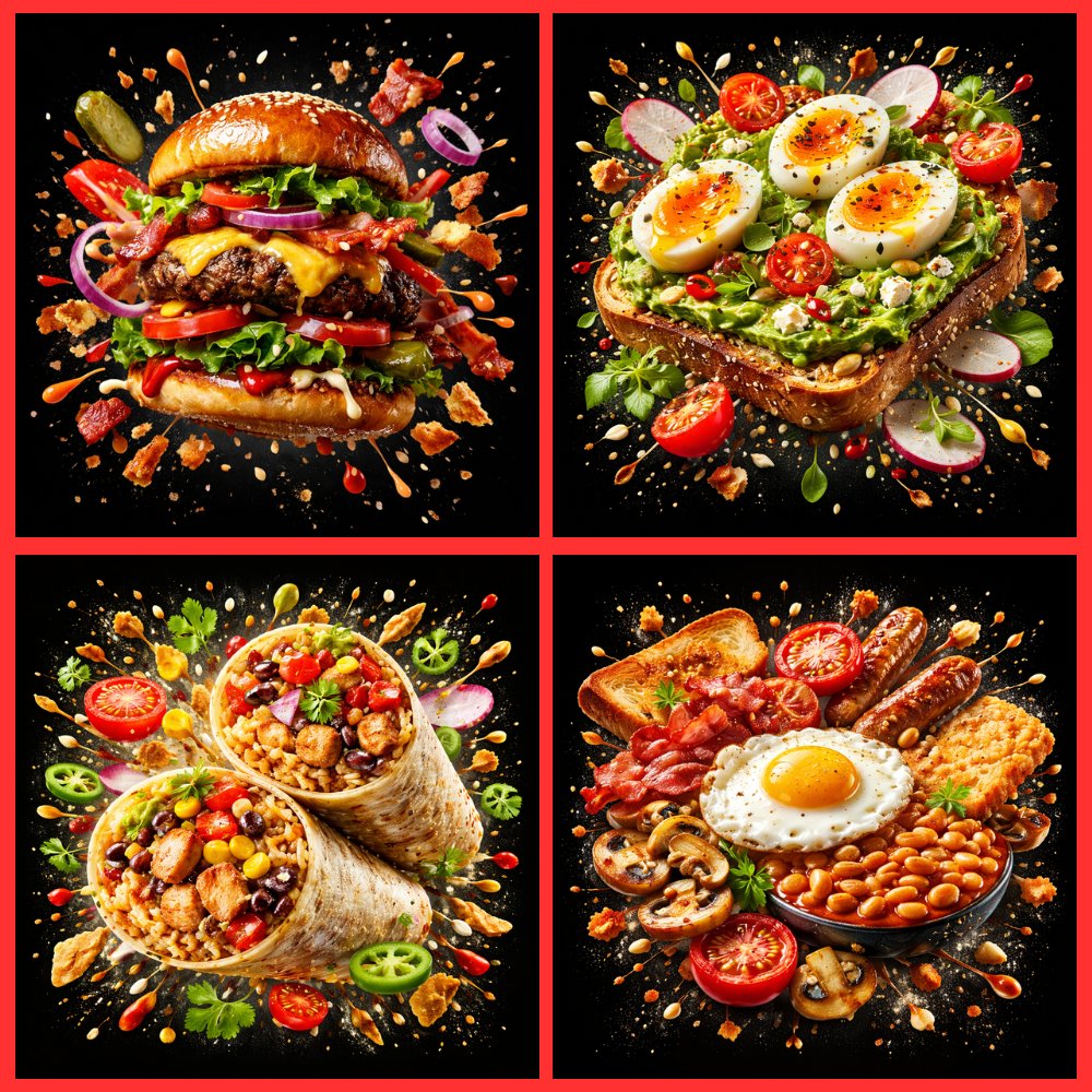 Premium Dark Food Poster
