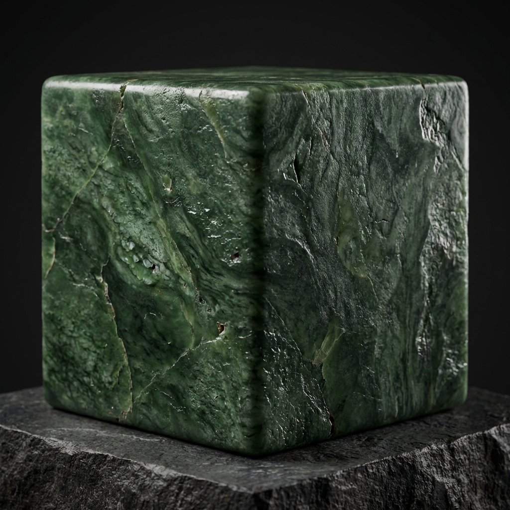 Jade Cube Bumpmapped Texture
