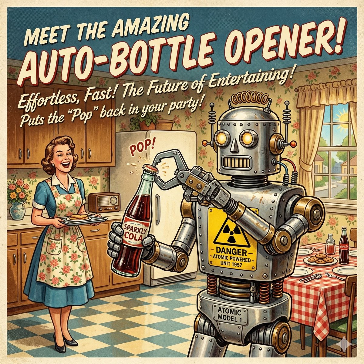 Retro Futuristic Auto Bottle Opener