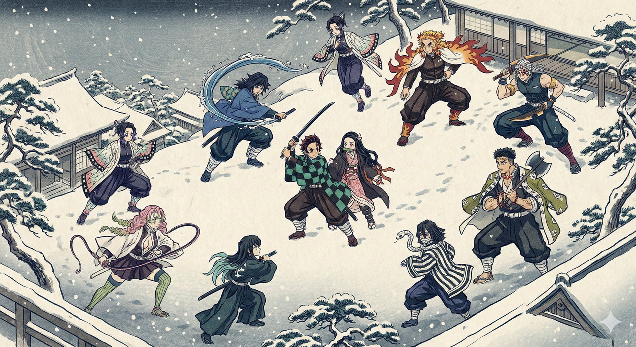 Snowy Night Hashira Lineup