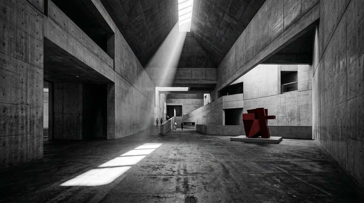 Brutalist Light Museum Shadows