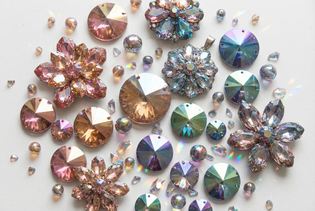 Iridescent Faceted Jewel Art