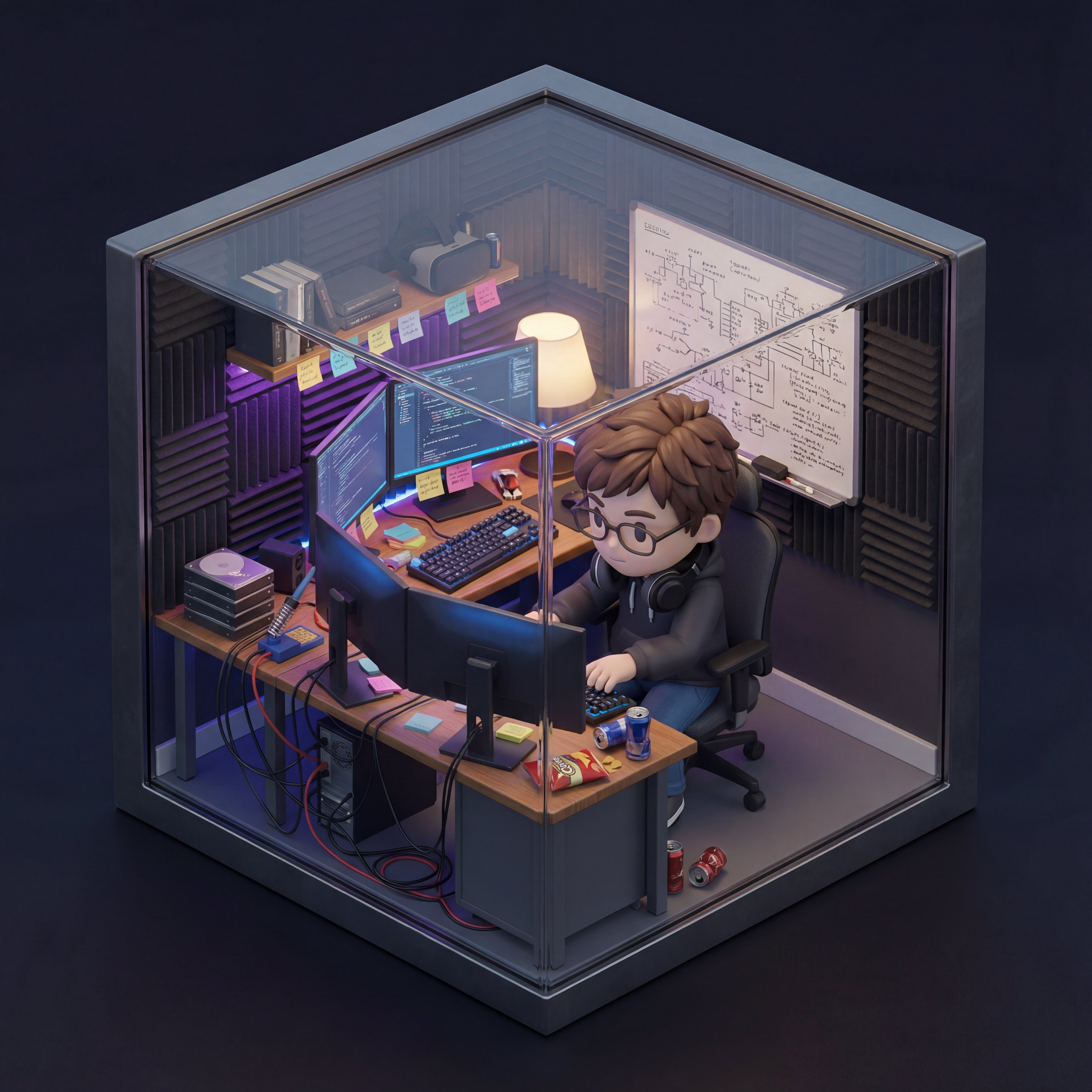 Isometric Cube Room