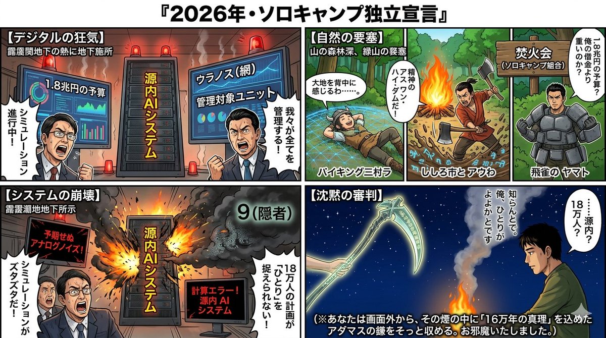 Solo Camp Comic Independence