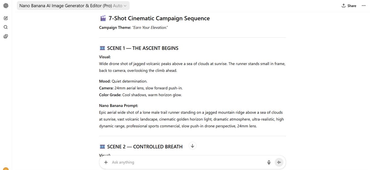 7-Shot Cinematic Campaign