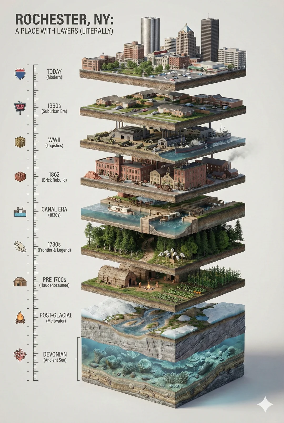 Cutaway City Layers