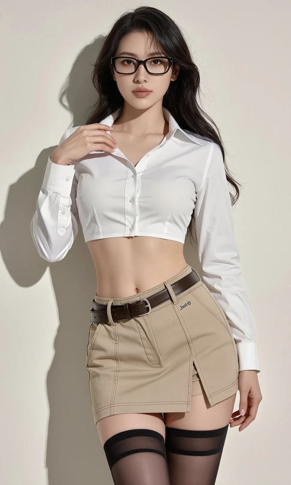 Glasses & White Shirt
