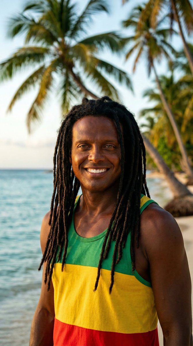 Jamaican Reggae Musician Portrait