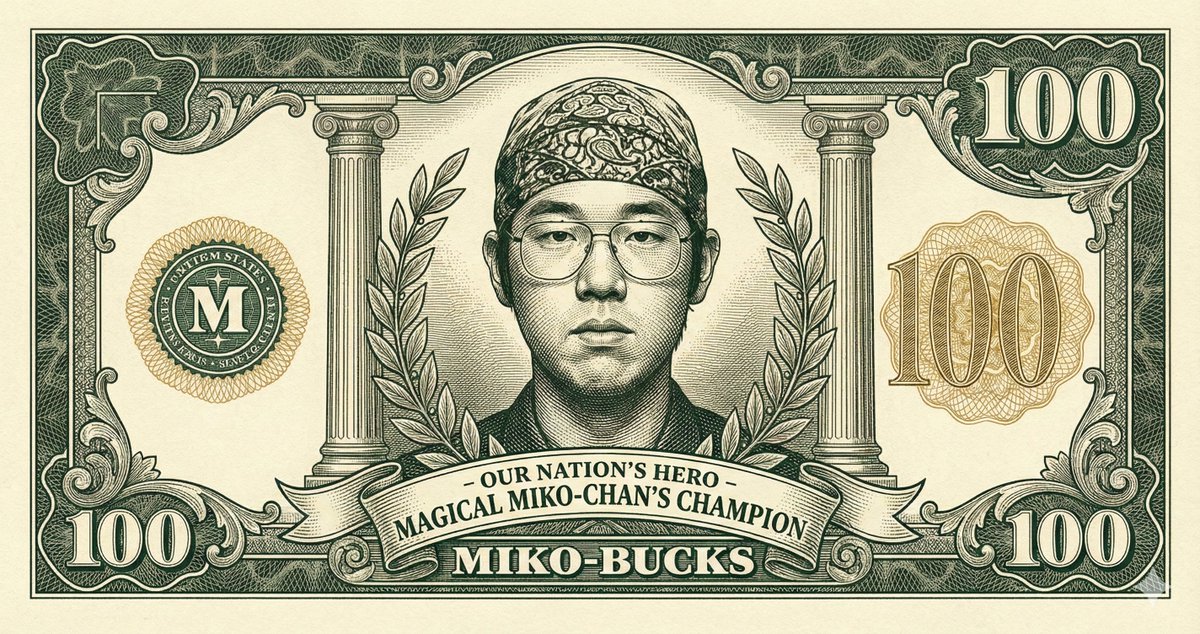 Anime Otaku Currency Bill Style