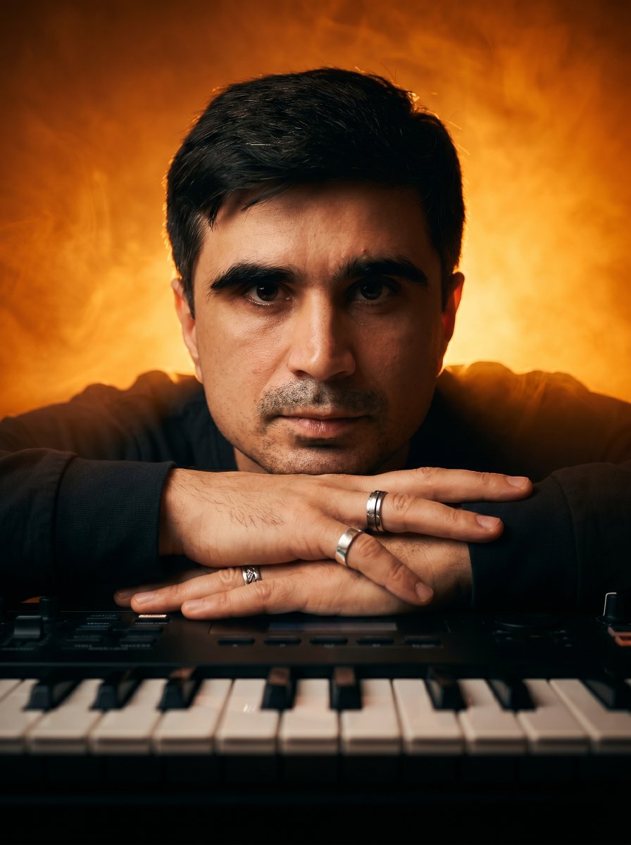 Cinematic Keyboard Portrait With Dramatic Lighting